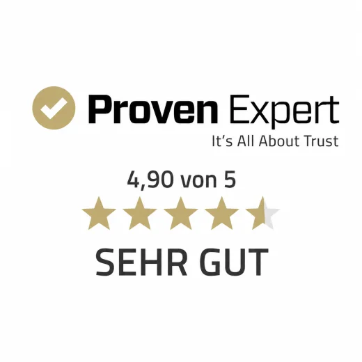 Proven Expert — Sehr gut, 4,90 von 5