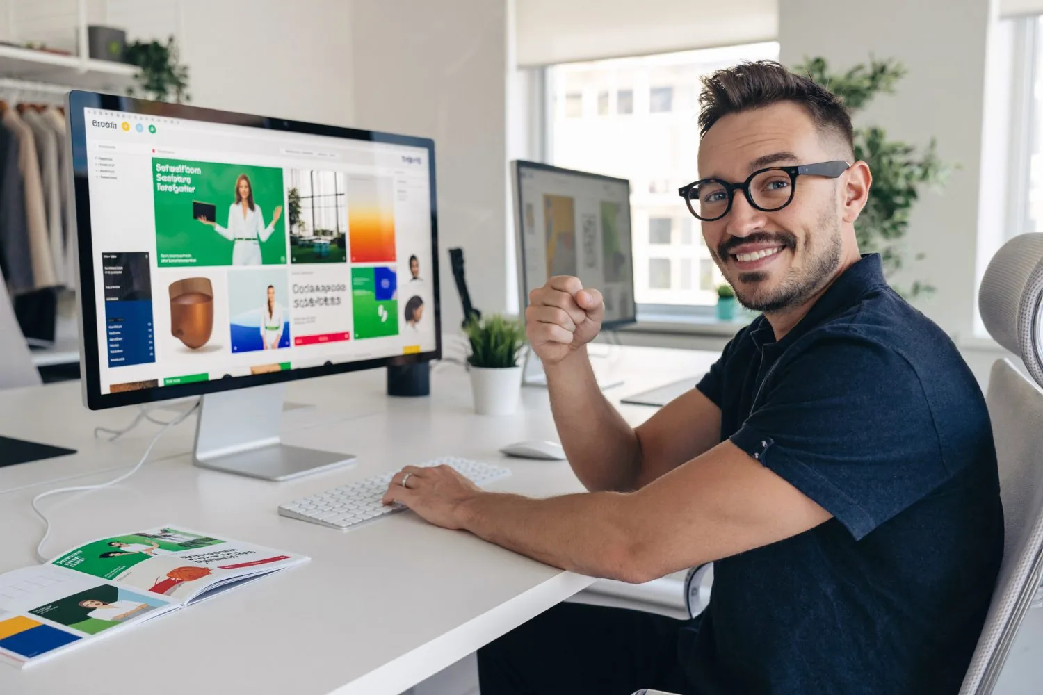Webdesigner bei NK IT Service an der Arbeit