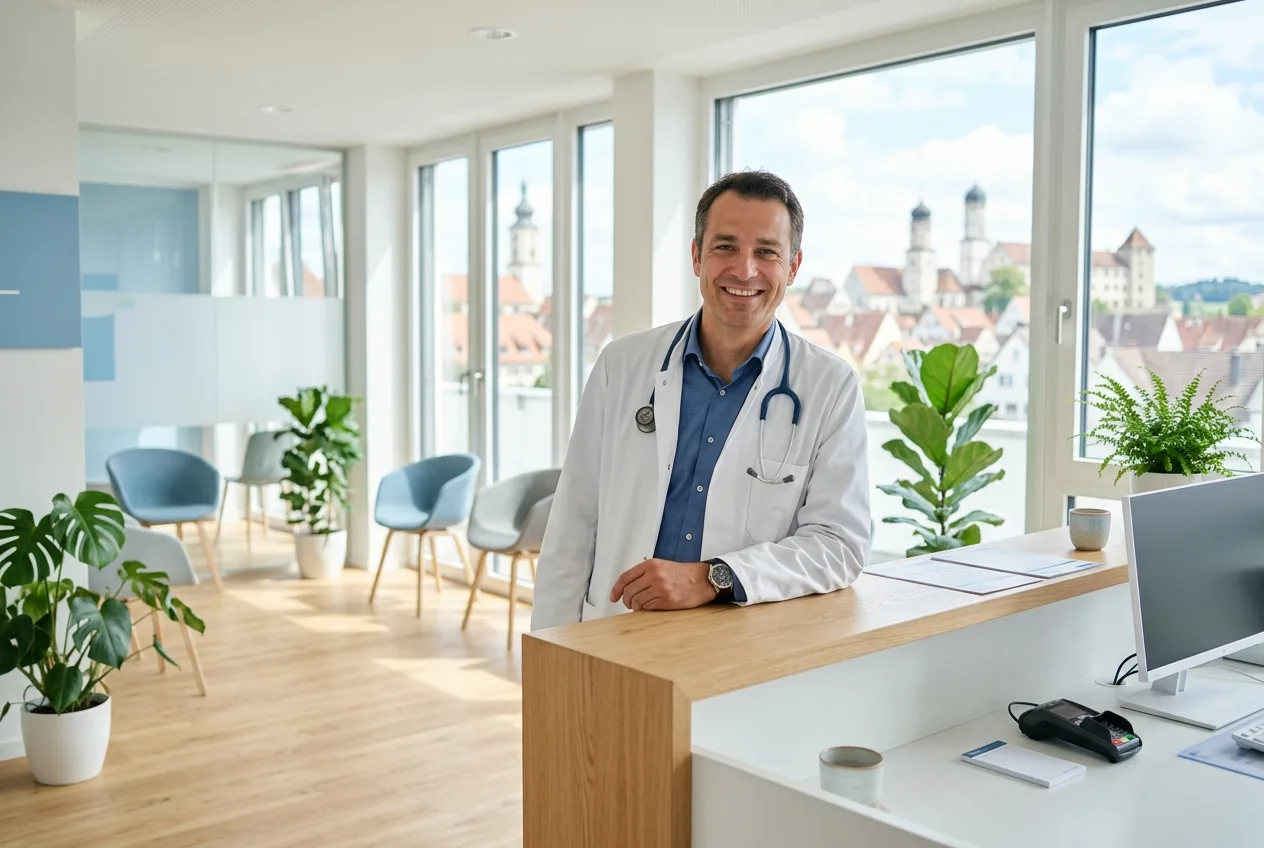 Illustration: Arztpraxis in Bad Waldsee – Praxis-Website von NK IT Service