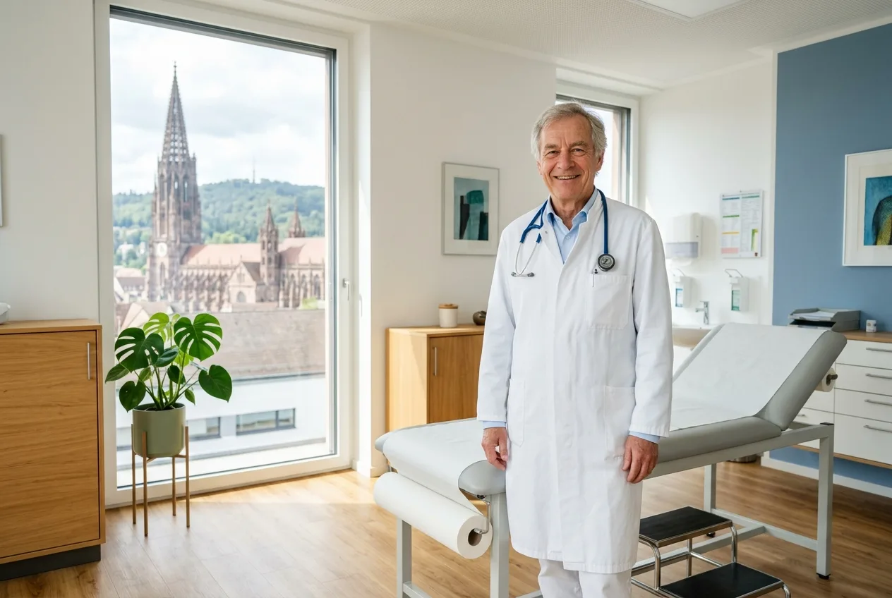 Illustration: Arztpraxis in Freiburg im Breisgau – Praxis-Website von NK IT Service