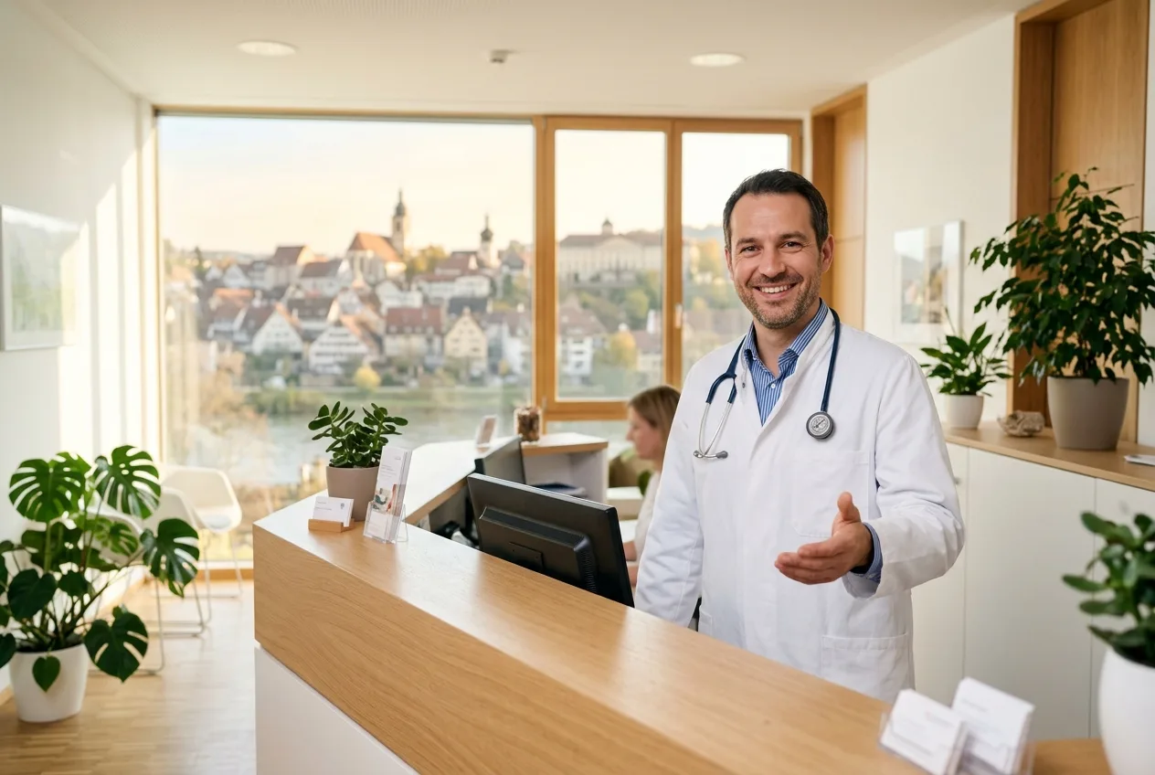 Illustration: Arztpraxis in Marbach am Neckar – Praxis-Website von NK IT Service