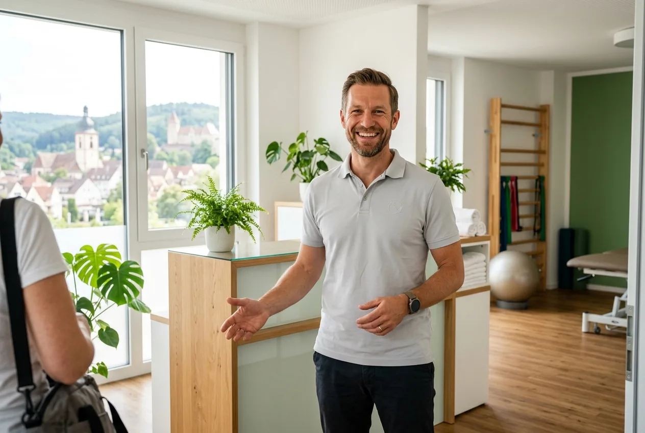Illustration: Physiotherapie-Praxis in Buchen (Odenwald) – Praxis-Website von NK IT Service