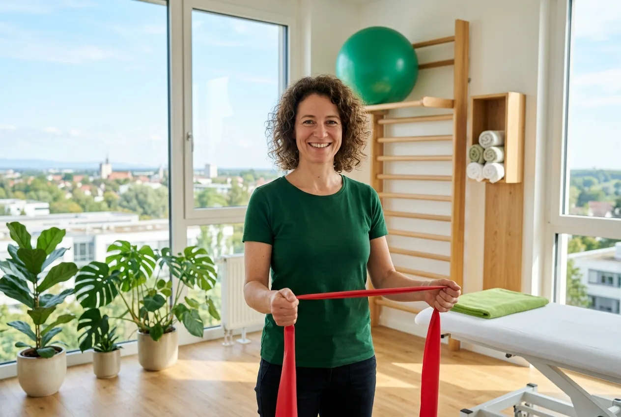 Illustration: Physiotherapie-Praxis in Eggenstein-Leopoldshafen – Praxis-Website von NK IT Service