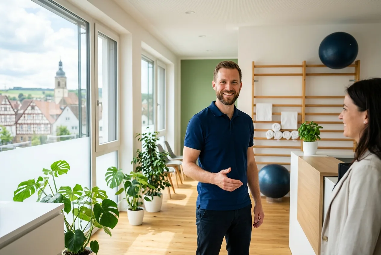 Illustration: Physiotherapie-Praxis in Eppingen – Praxis-Website von NK IT Service