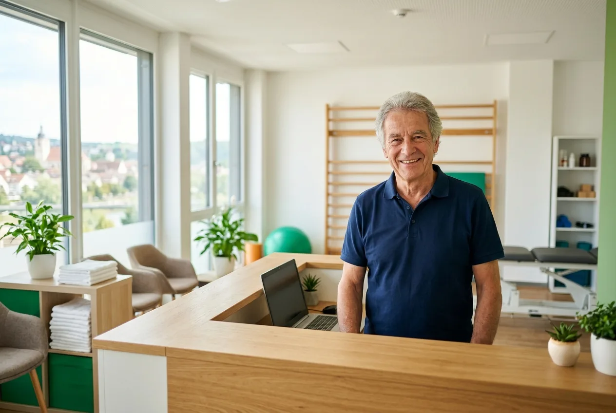 Illustration: Physiotherapie-Praxis in Freiberg am Neckar – Praxis-Website von NK IT Service