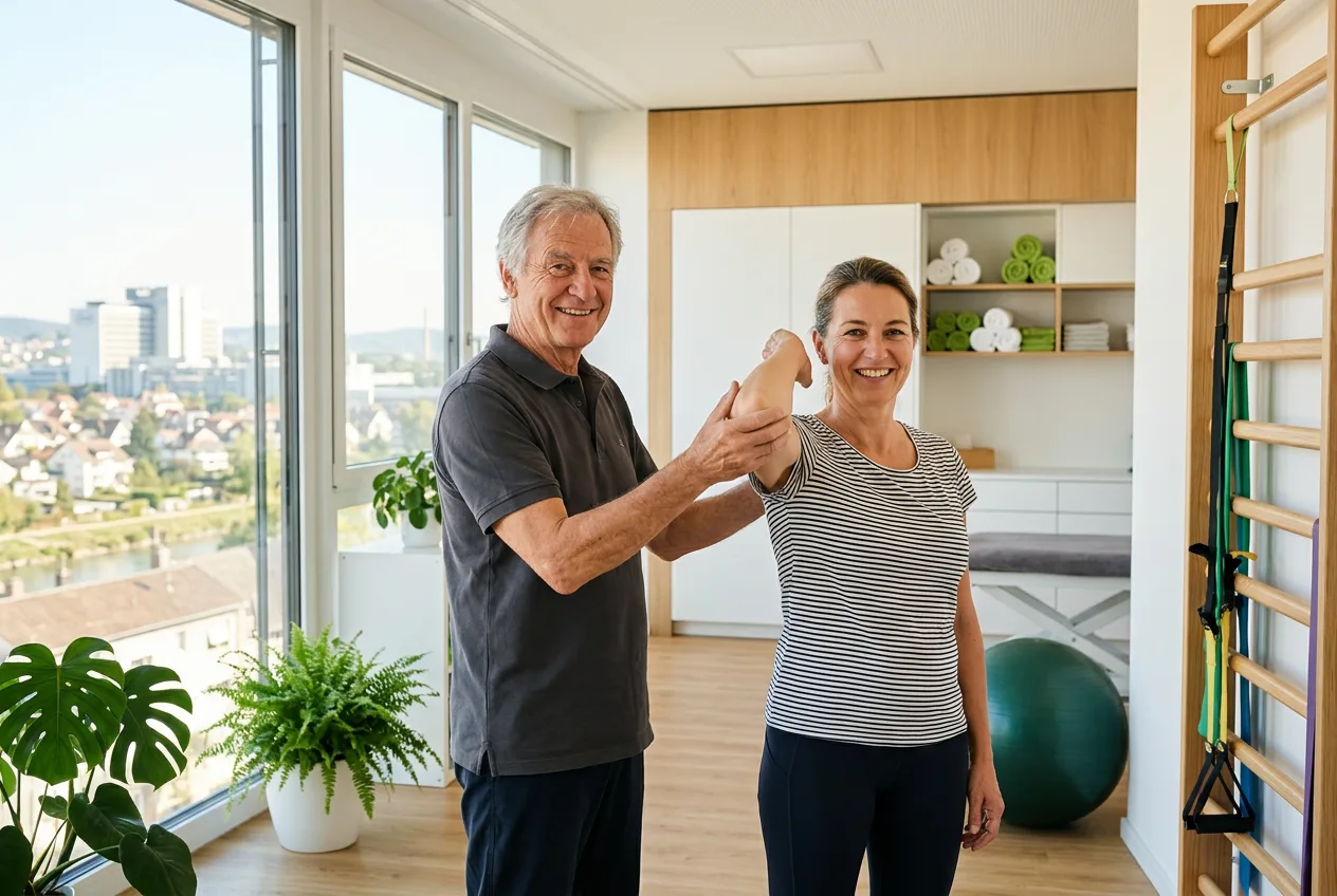 Illustration: Physiotherapie-Praxis in Grenzach-Wyhlen – Praxis-Website von NK IT Service