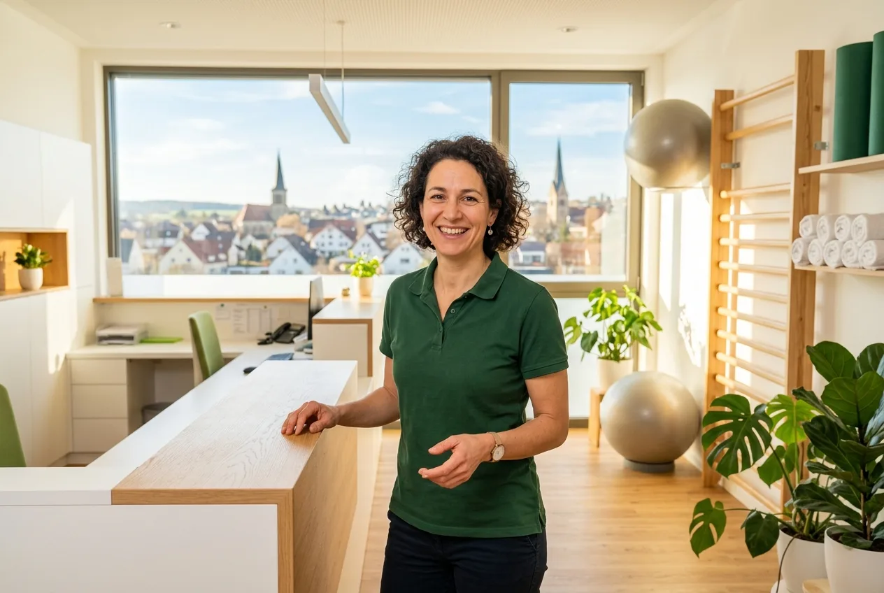 Illustration: Physiotherapie-Praxis in Korntal-Münchingen – Praxis-Website von NK IT Service