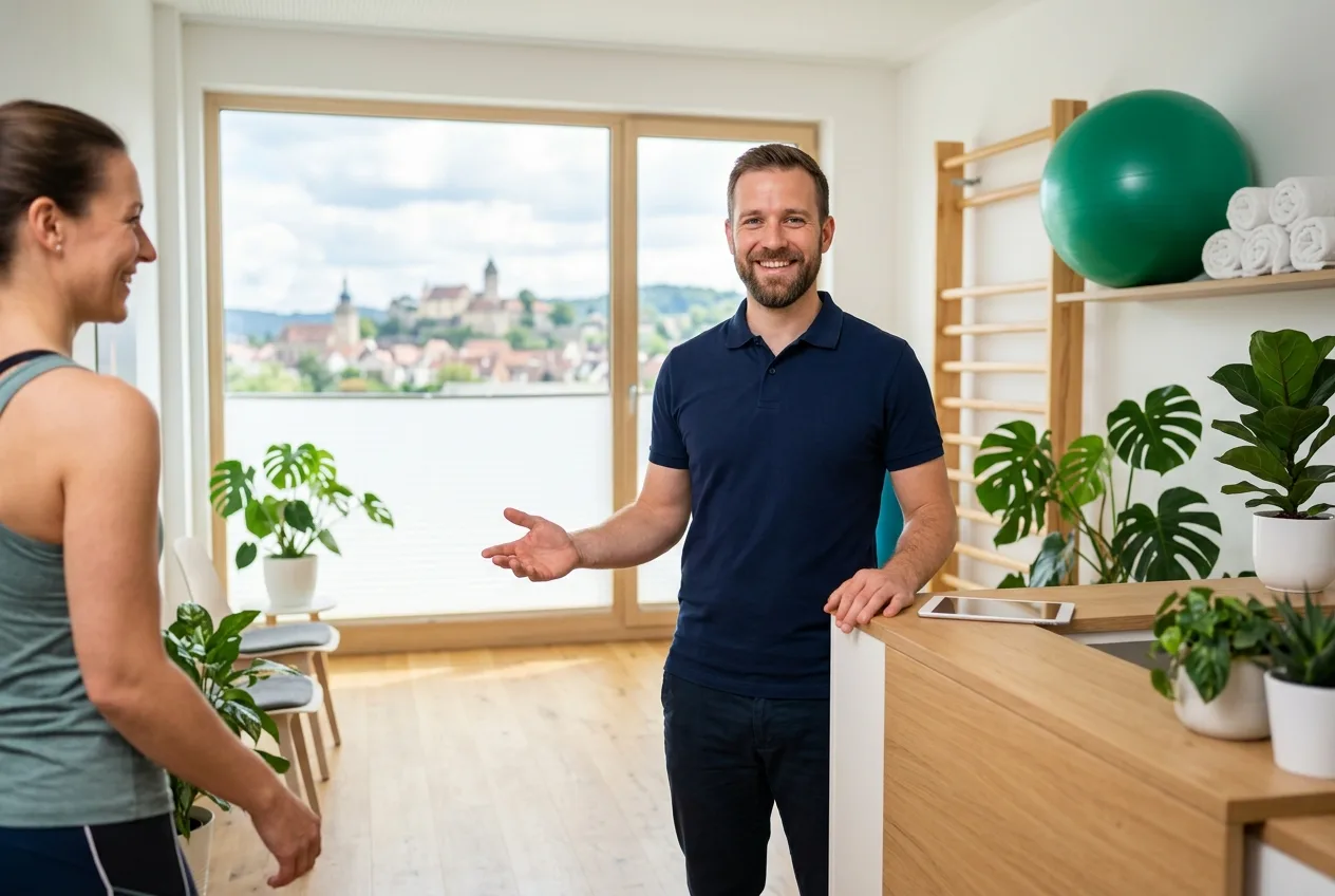 Illustration: Physiotherapie-Praxis in Künzelsau – Praxis-Website von NK IT Service
