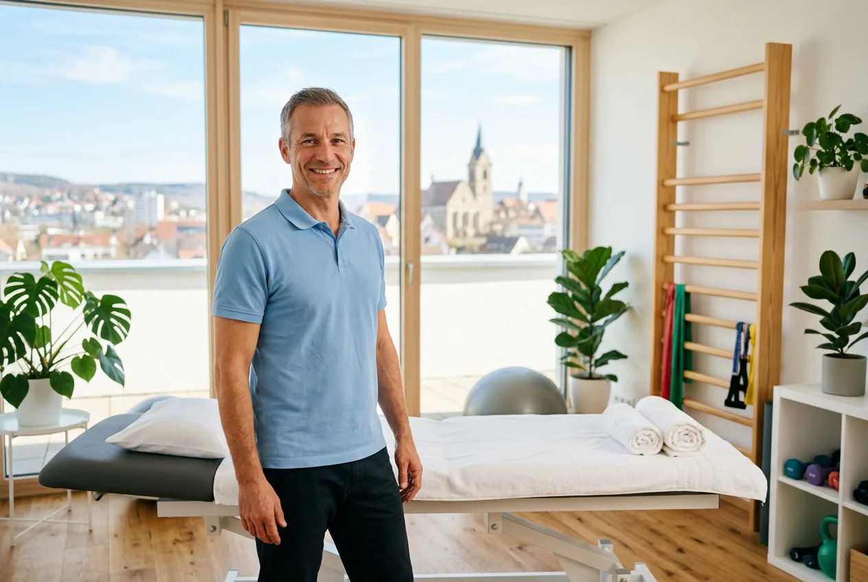 Illustration: Physiotherapie-Praxis in Leonberg – Praxis-Website von NK IT Service