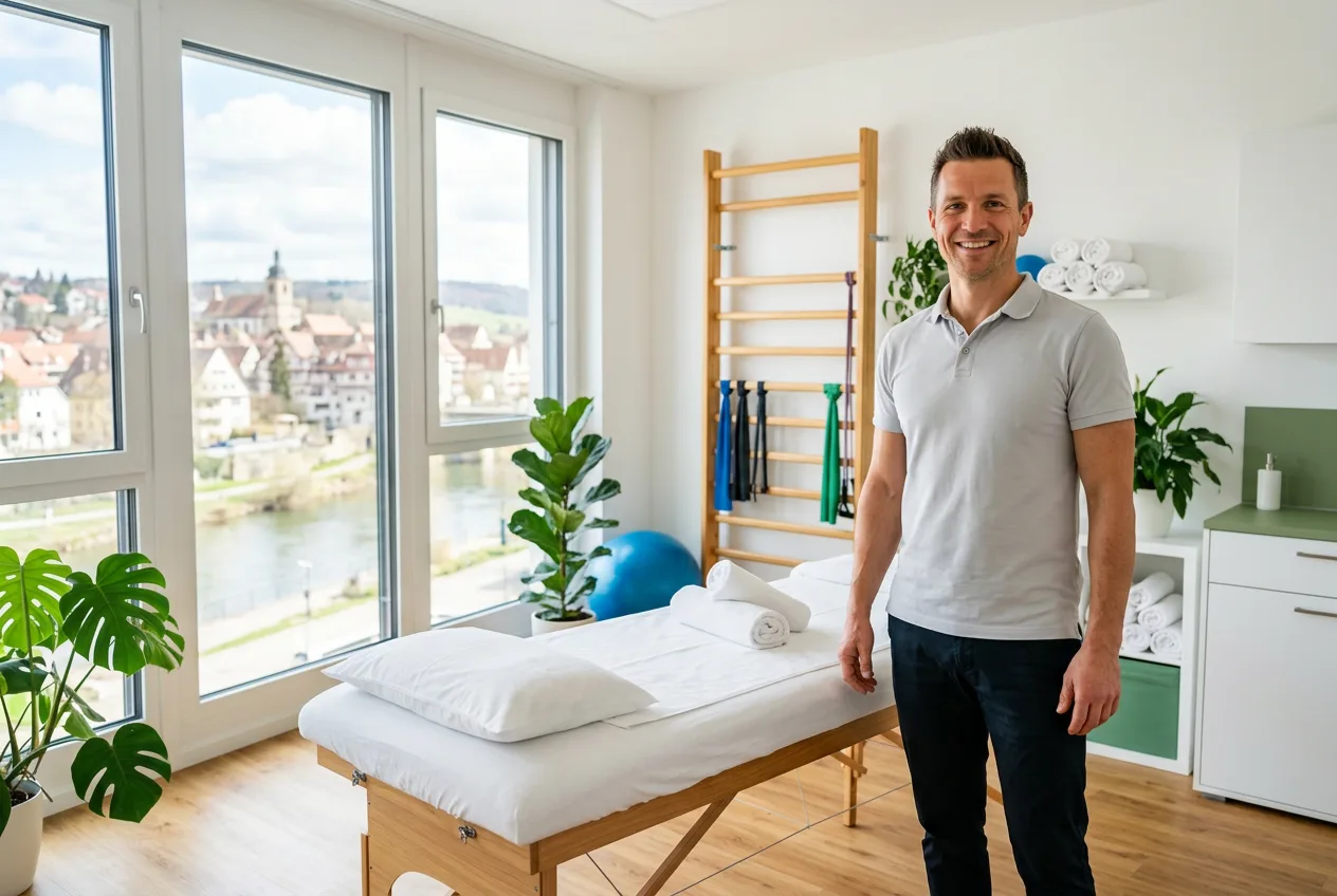 Illustration: Physiotherapie-Praxis in Mühlacker – Praxis-Website von NK IT Service