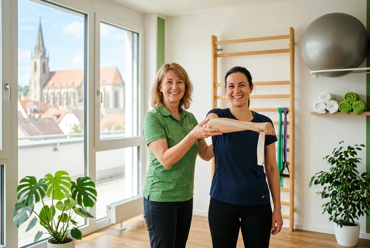 Illustration: Physiotherapie-Praxis in Schwäbisch Gmünd – Praxis-Website von NK IT Service