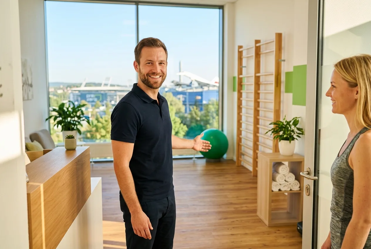 Illustration: Physiotherapie-Praxis in Sinsheim – Praxis-Website von NK IT Service