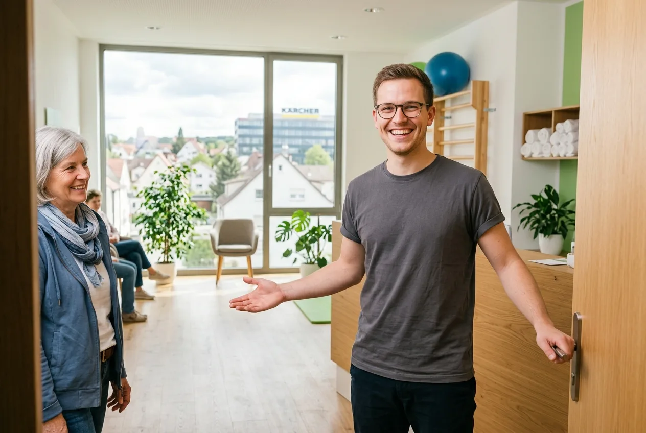 Illustration: Physiotherapie-Praxis in Winnenden – Praxis-Website von NK IT Service
