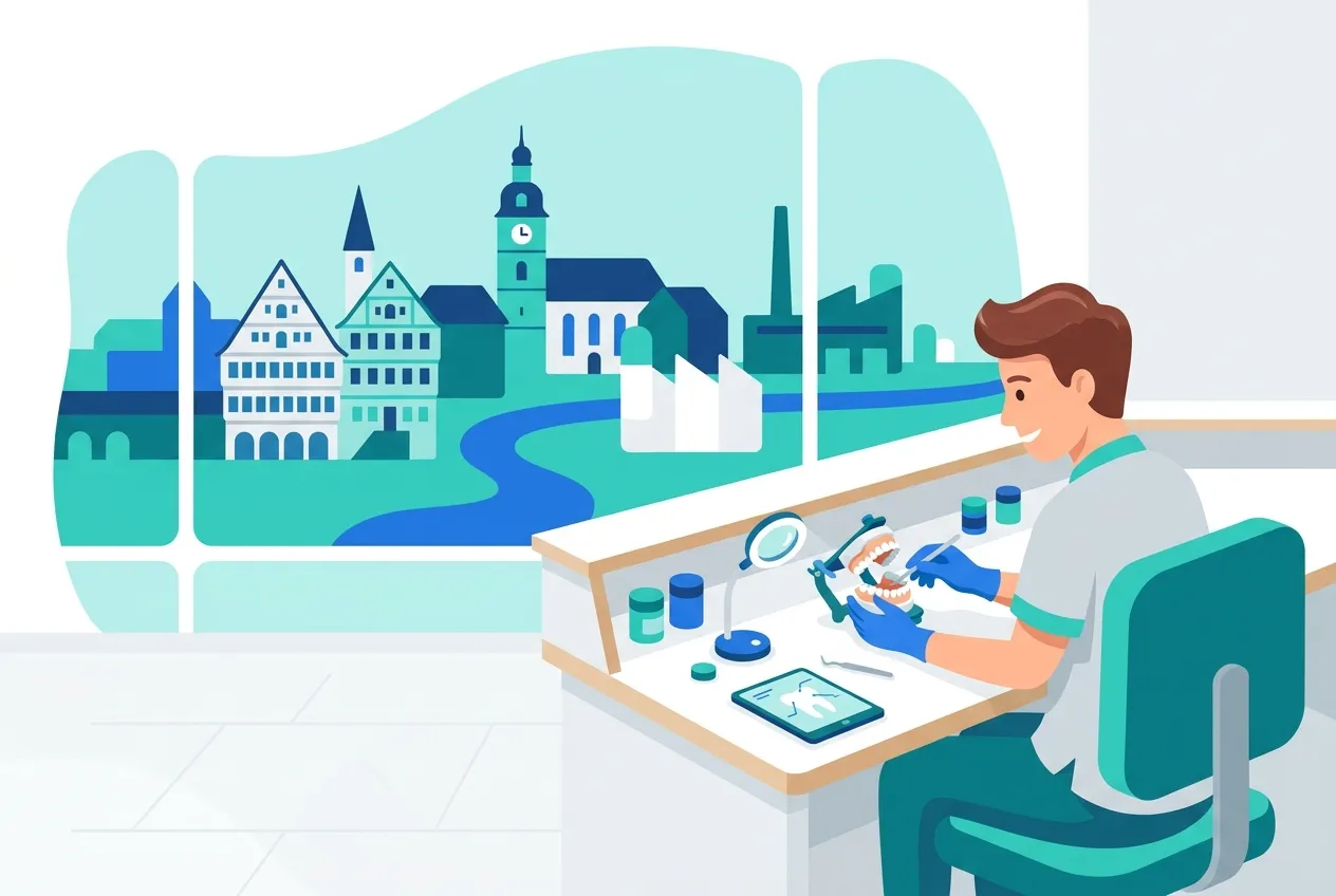 Illustration: Zahnarztpraxis in Backnang – Praxis-Website von NK IT Service