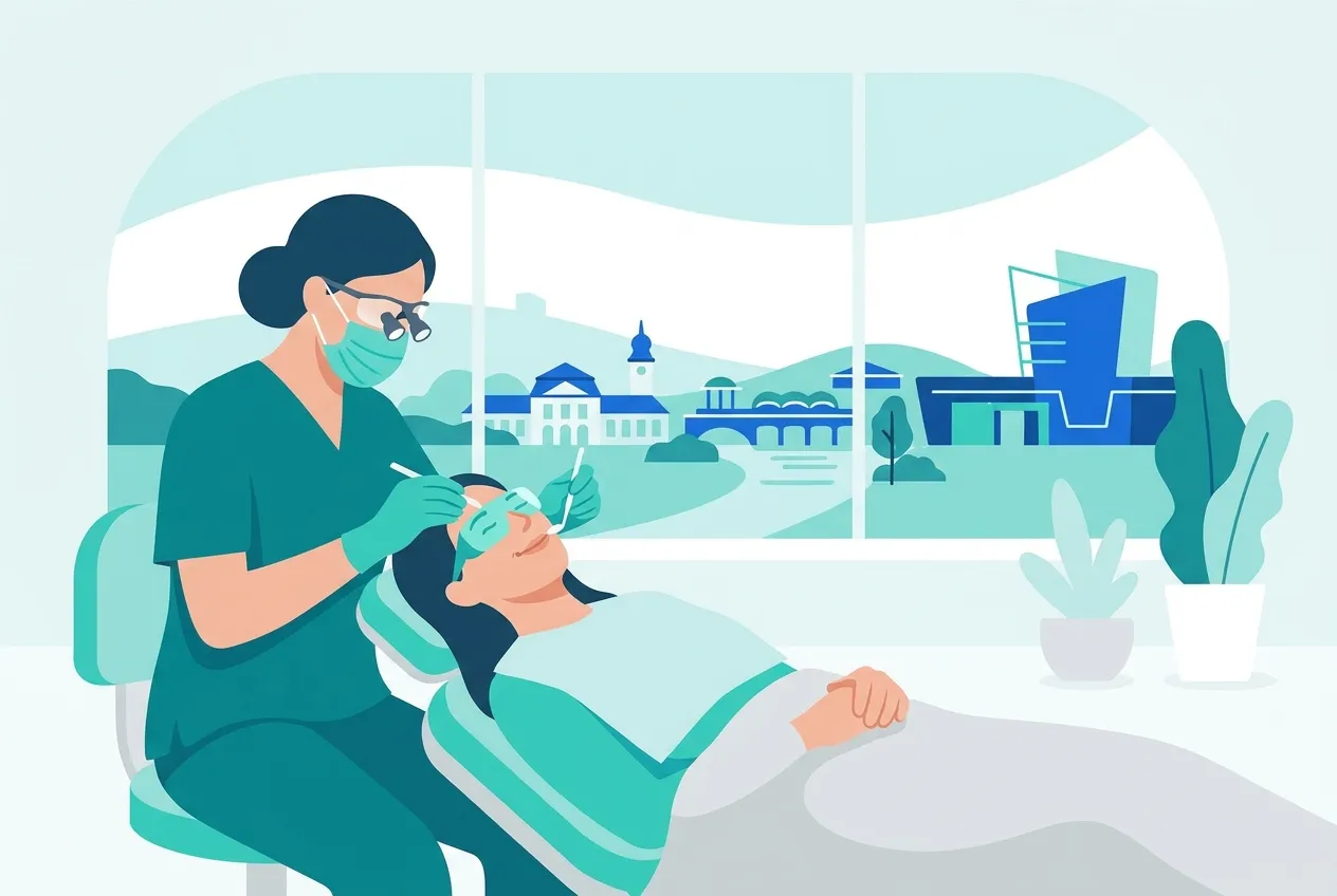 Illustration: Zahnarztpraxis in Bad Krozingen – Praxis-Website von NK IT Service