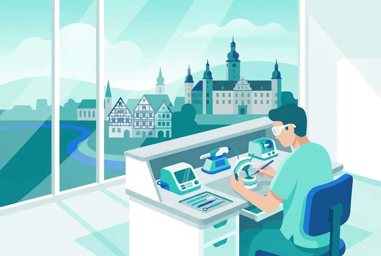 Illustration: Zahnarztpraxis in Bad Mergentheim – Praxis-Website von NK IT Service