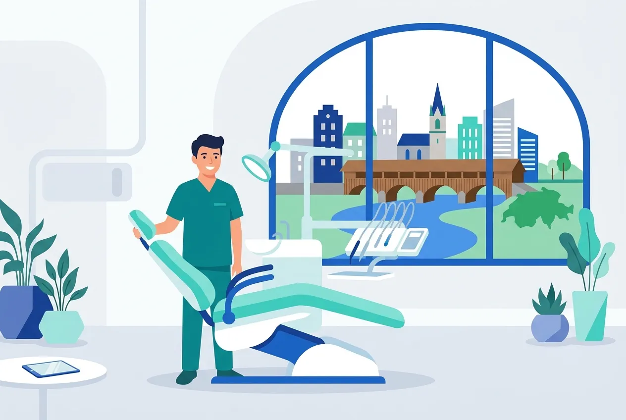 Illustration: Zahnarztpraxis in Bad Säckingen – Praxis-Website von NK IT Service