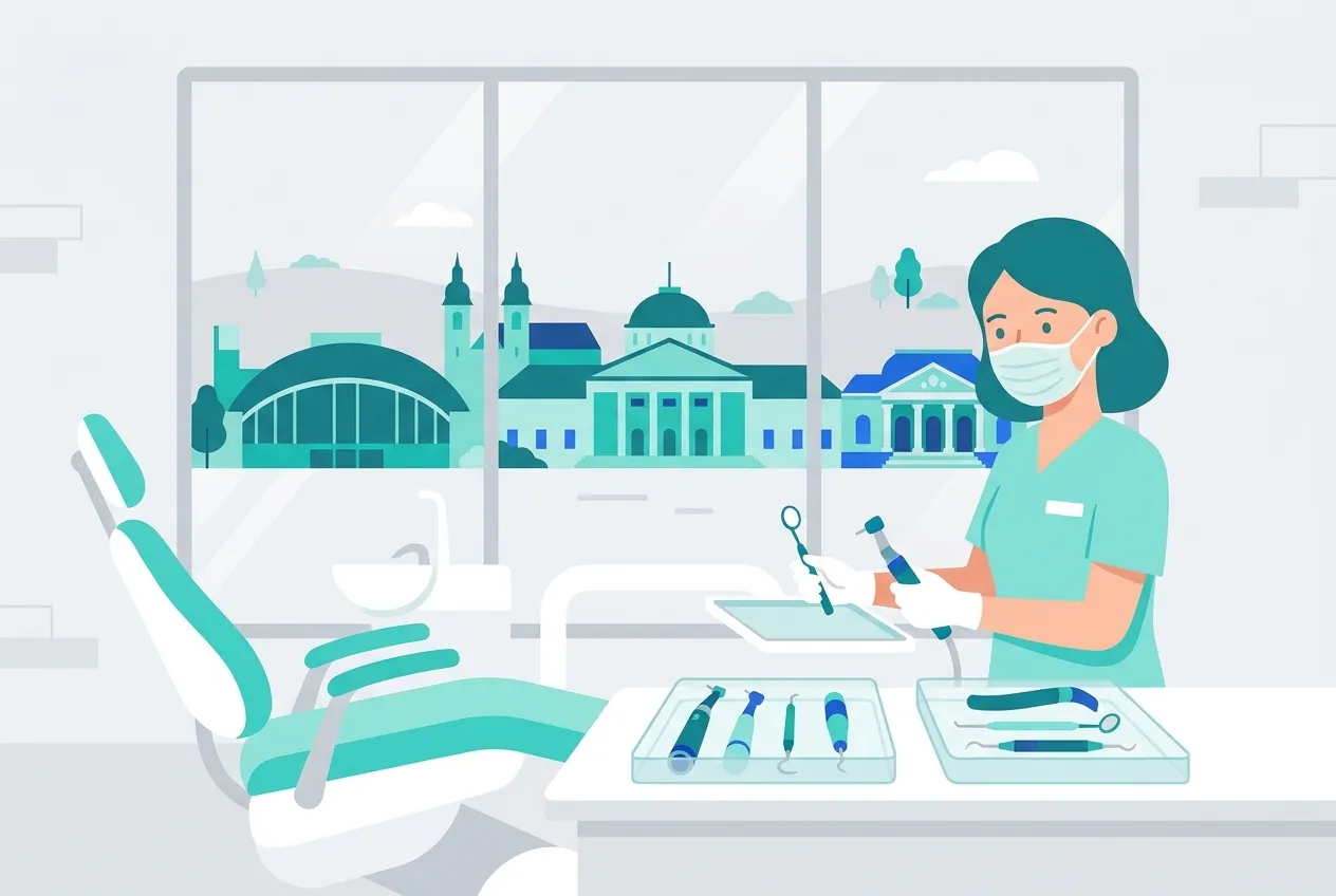 Illustration: Zahnarztpraxis in Baden-Baden – Praxis-Website von NK IT Service
