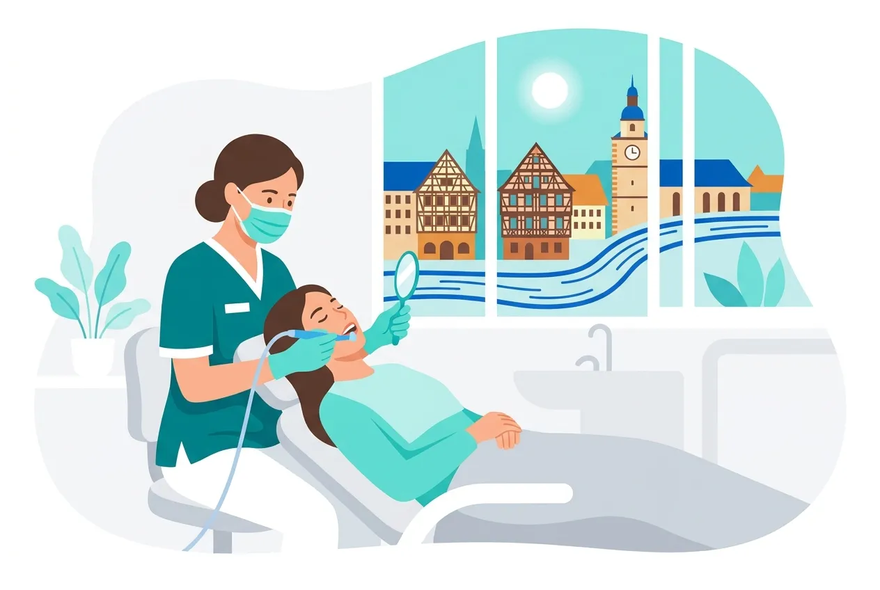 Illustration: Zahnarztpraxis in Bietigheim-Bissingen – Praxis-Website von NK IT Service