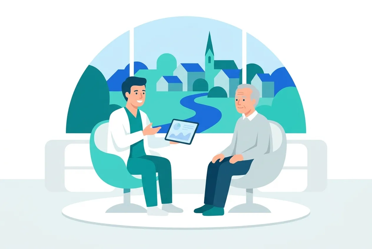 Illustration: Zahnarztpraxis in Blaustein – Praxis-Website von NK IT Service