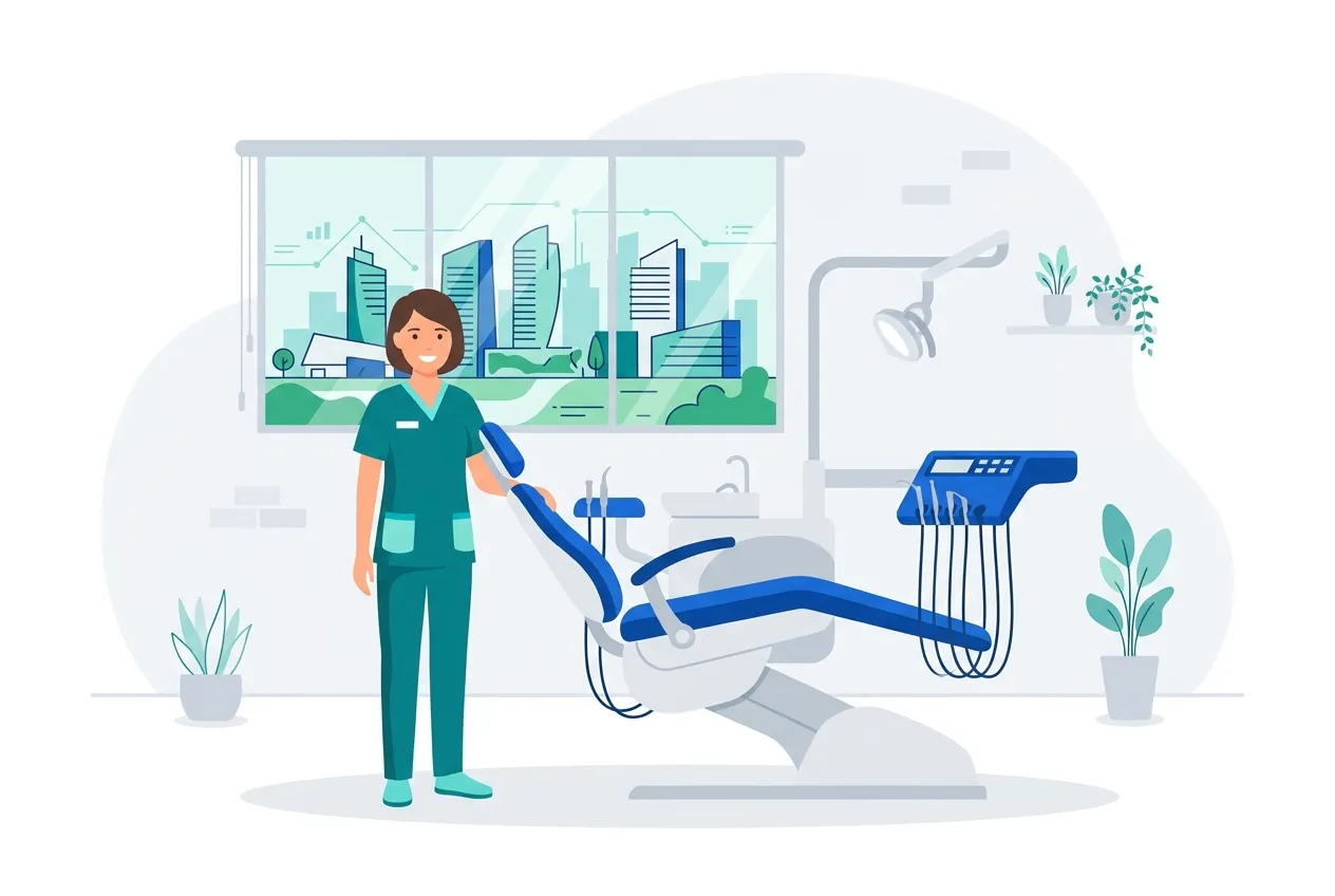 Illustration: Zahnarztpraxis in Böblingen – Praxis-Website von NK IT Service
