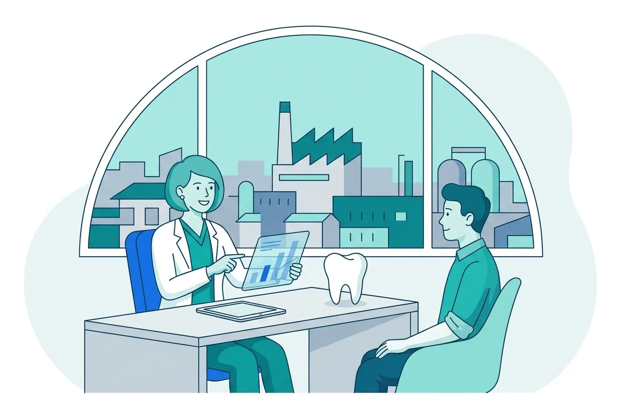 Illustration: Zahnarztpraxis in Ditzingen – Praxis-Website von NK IT Service