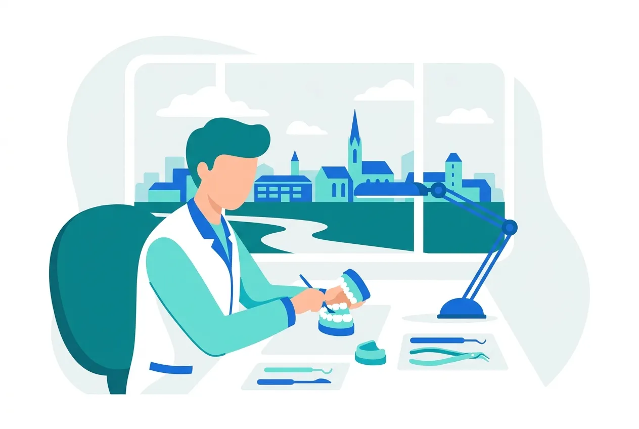 Illustration: Zahnarztpraxis in Eislingen/Fils – Praxis-Website von NK IT Service