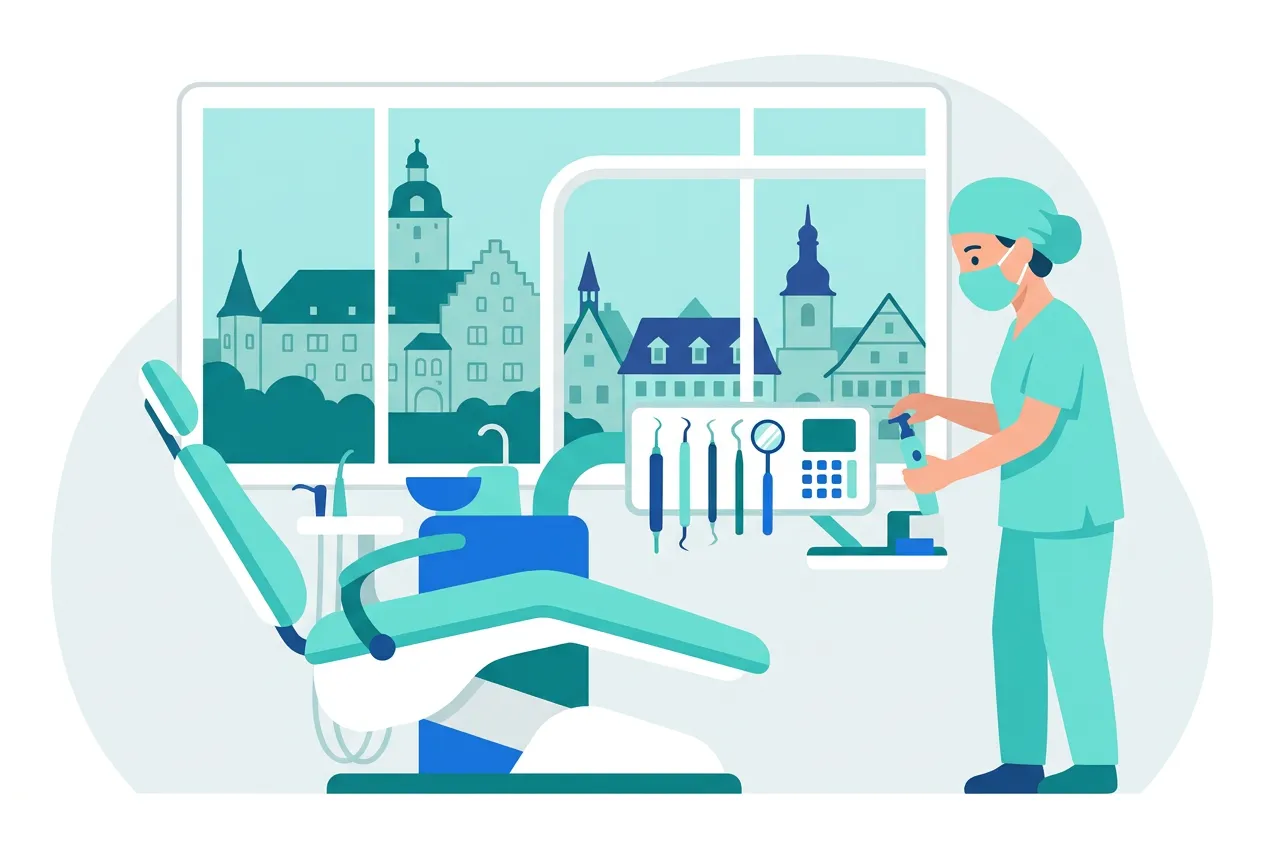 Illustration: Zahnarztpraxis in Ettlingen – Praxis-Website von NK IT Service