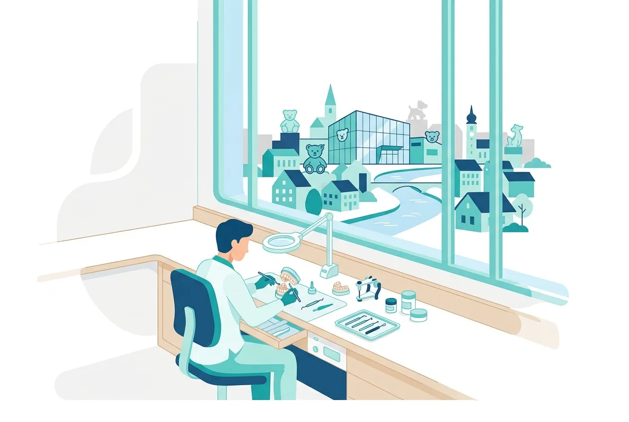 Illustration: Zahnarztpraxis in Giengen an der Brenz – Praxis-Website von NK IT Service