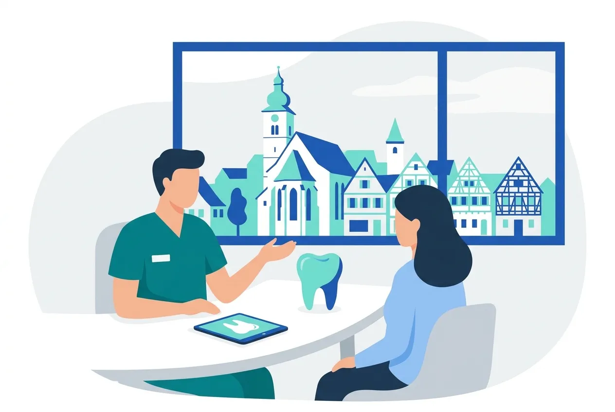 Illustration: Zahnarztpraxis in Herrenberg – Praxis-Website von NK IT Service