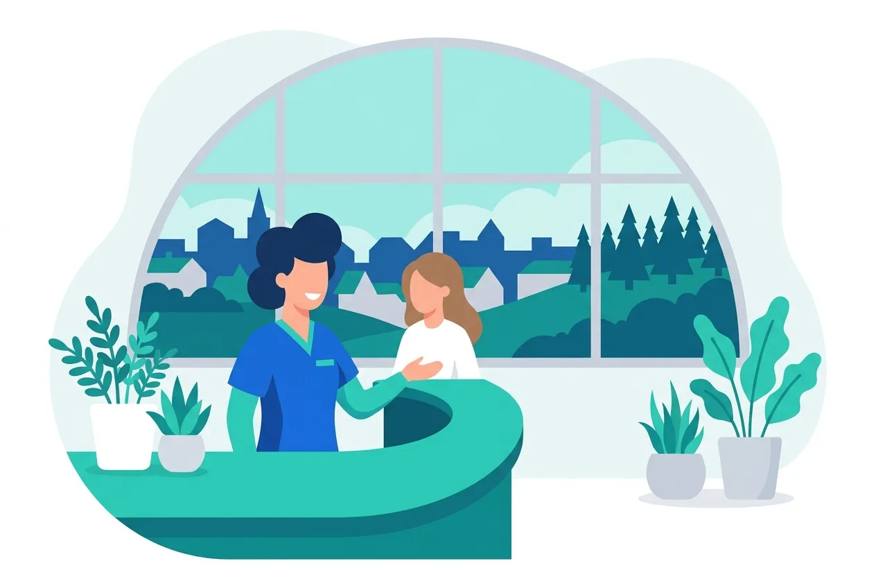 Illustration: Zahnarztpraxis in Karlsbad – Praxis-Website von NK IT Service