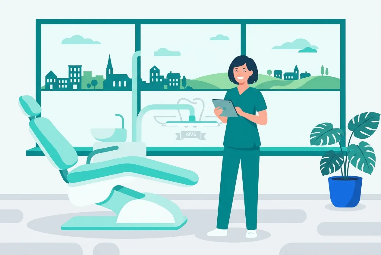 Illustration: Zahnarztpraxis in Korntal-Münchingen – Praxis-Website von NK IT Service