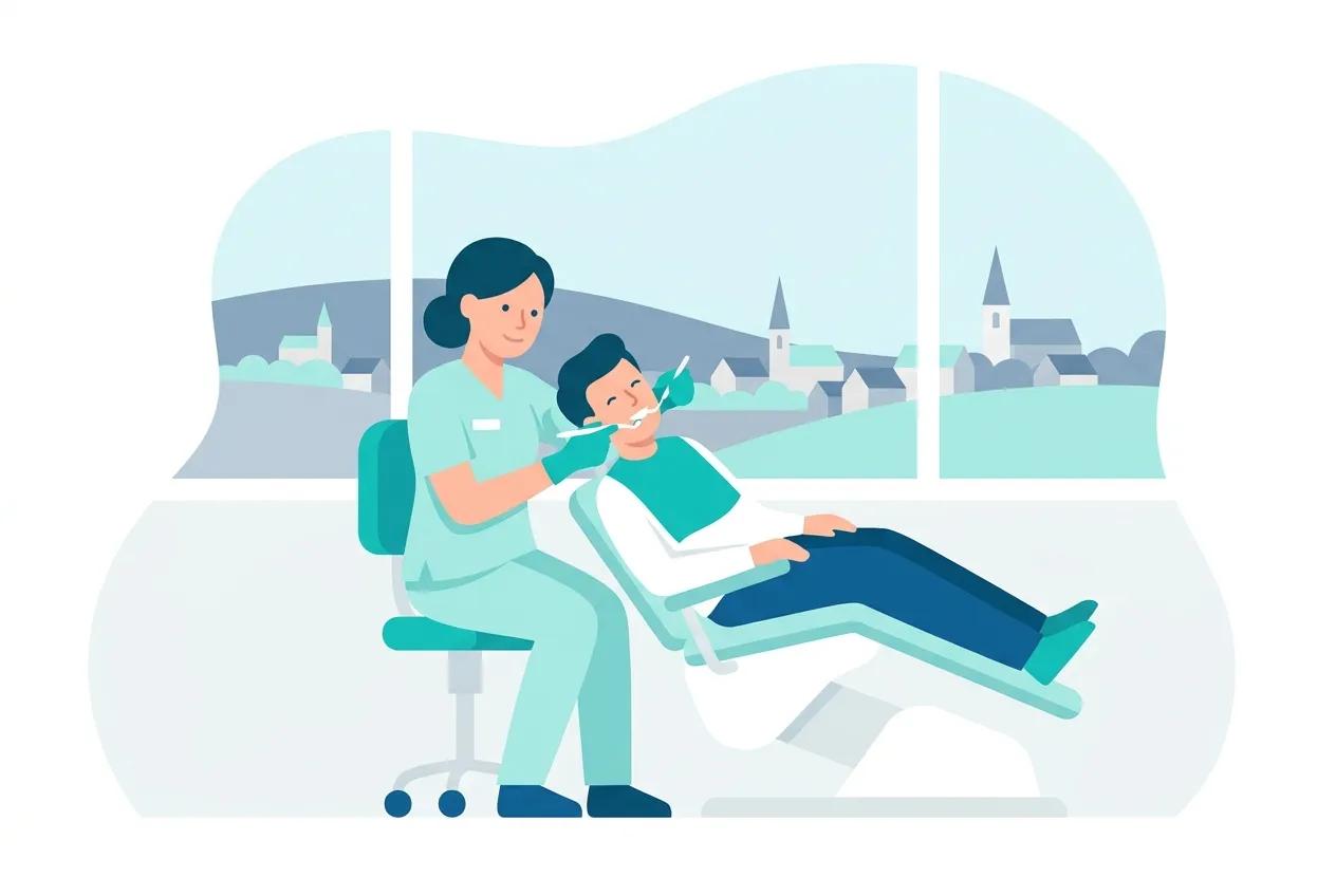 Illustration: Zahnarztpraxis in Kraichtal – Praxis-Website von NK IT Service