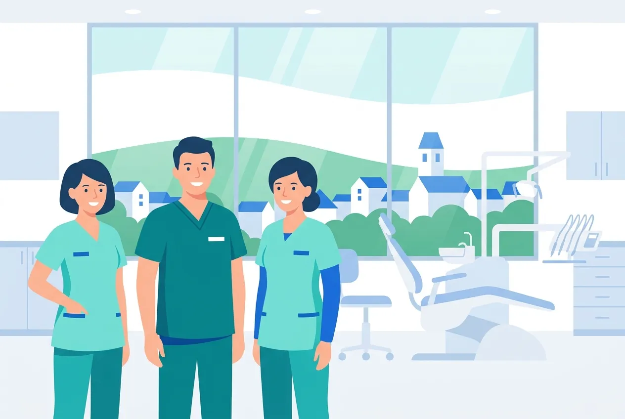 Illustration: Zahnarztpraxis in Langenau – Praxis-Website von NK IT Service
