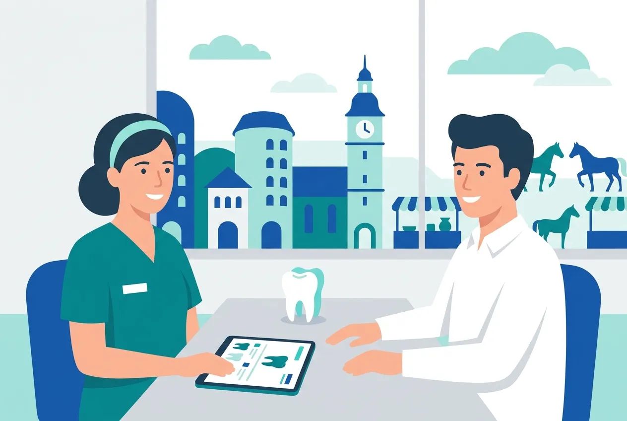 Illustration: Zahnarztpraxis in Leonberg – Praxis-Website von NK IT Service