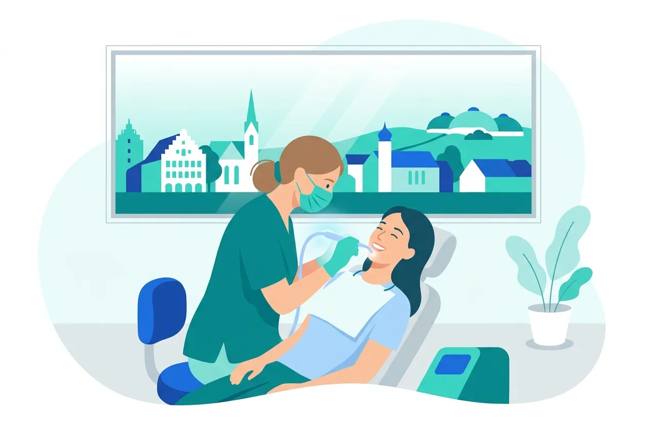 Illustration: Zahnarztpraxis in Leutkirch im Allgäu – Praxis-Website von NK IT Service