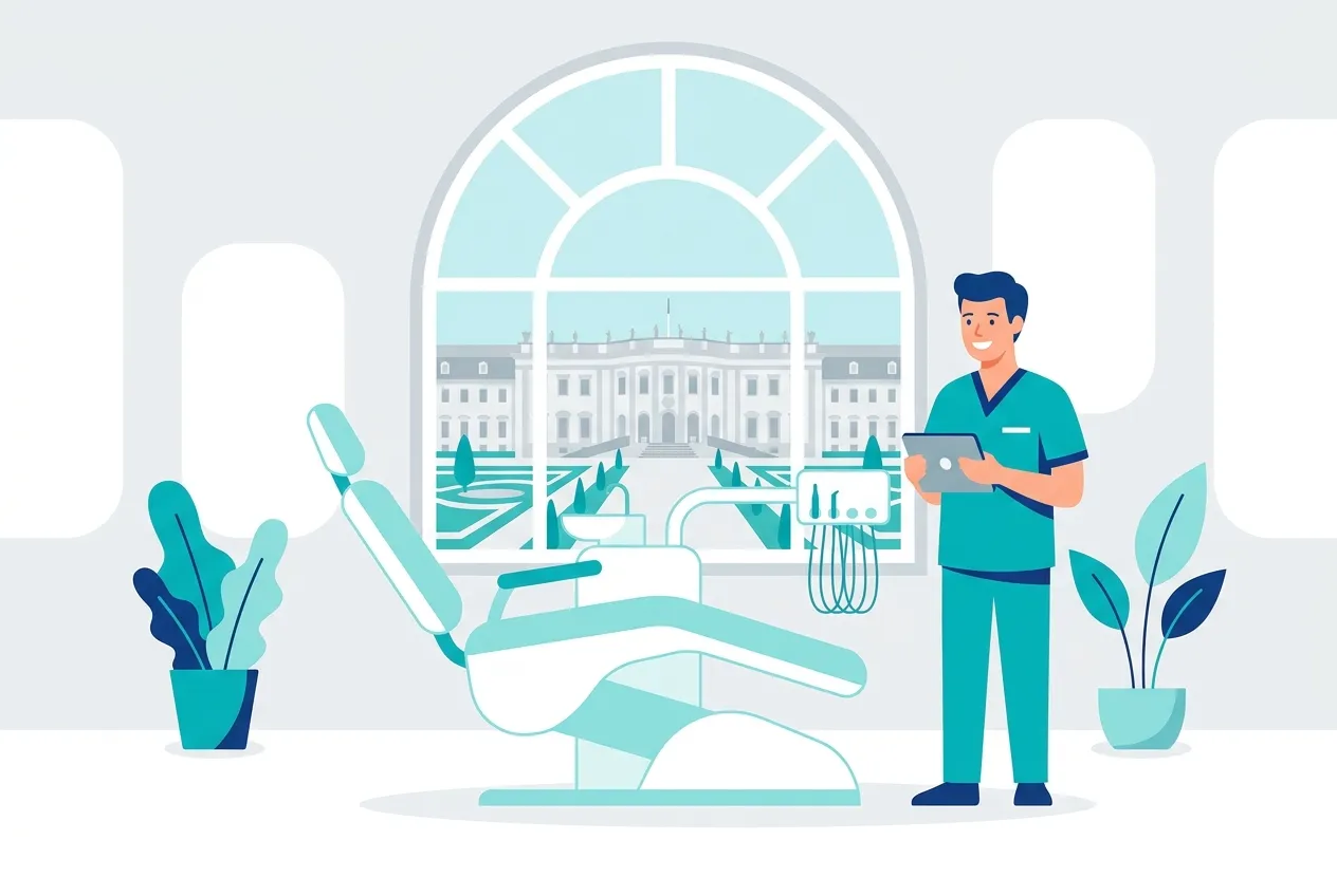 Illustration: Zahnarztpraxis in Ludwigsburg – Praxis-Website von NK IT Service