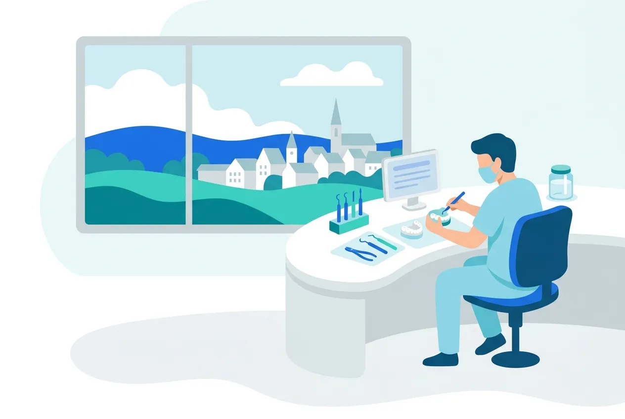 Illustration: Zahnarztpraxis in Malsch – Praxis-Website von NK IT Service