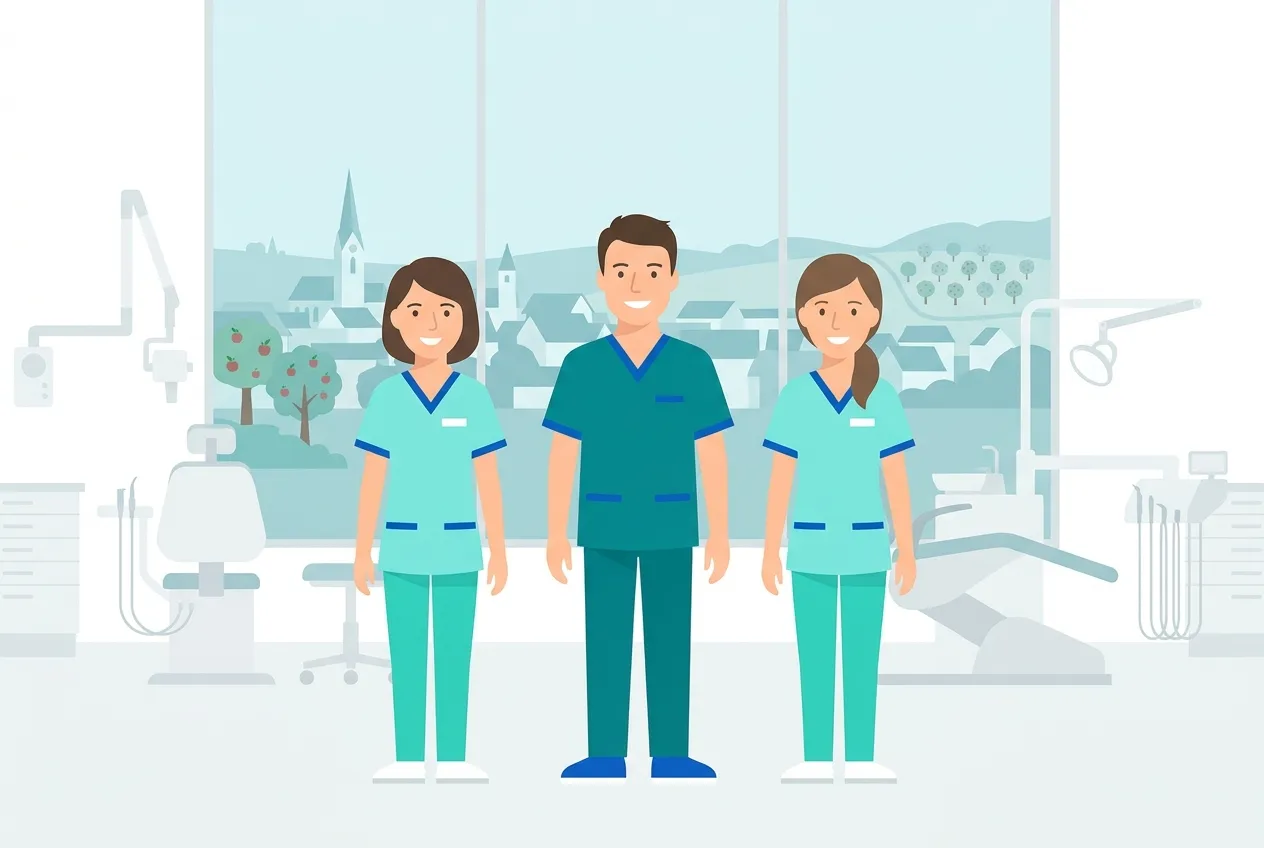 Illustration: Zahnarztpraxis in Mössingen – Praxis-Website von NK IT Service