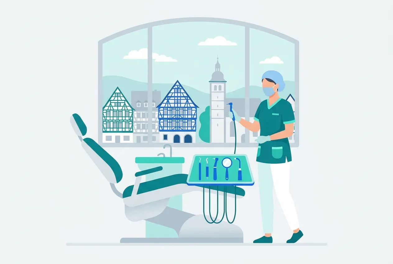 Illustration: Zahnarztpraxis in Mosbach – Praxis-Website von NK IT Service