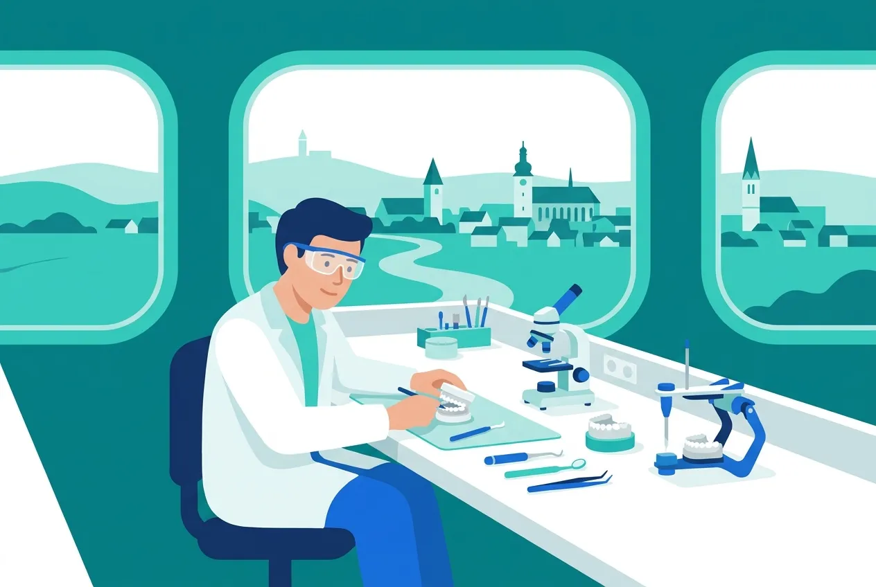 Illustration: Zahnarztpraxis in Mühlacker – Praxis-Website von NK IT Service