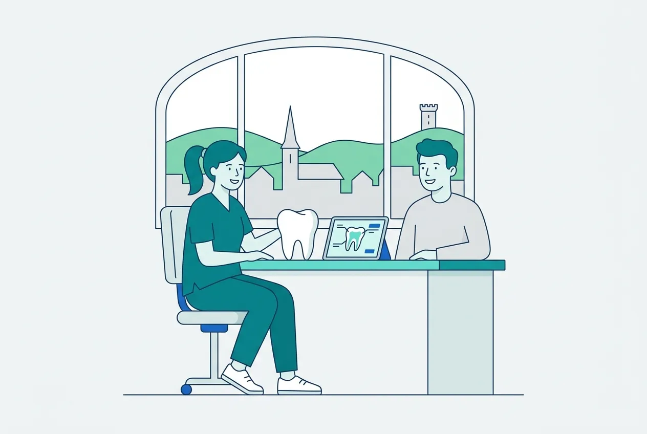 Illustration: Zahnarztpraxis in Murrhardt – Praxis-Website von NK IT Service