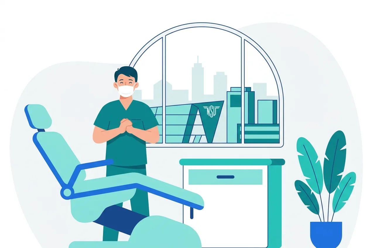 Illustration: Zahnarztpraxis in Neckarsulm – Praxis-Website von NK IT Service