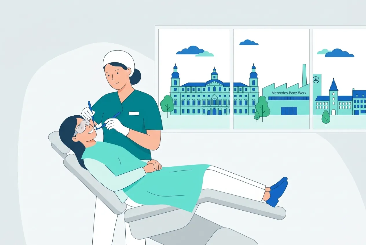 Illustration: Zahnarztpraxis in Rastatt – Praxis-Website von NK IT Service