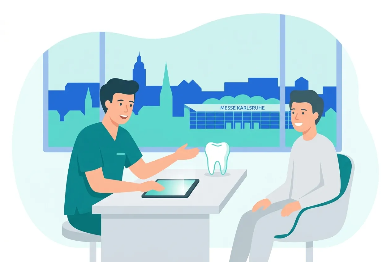 Illustration: Zahnarztpraxis in Rheinstetten – Praxis-Website von NK IT Service
