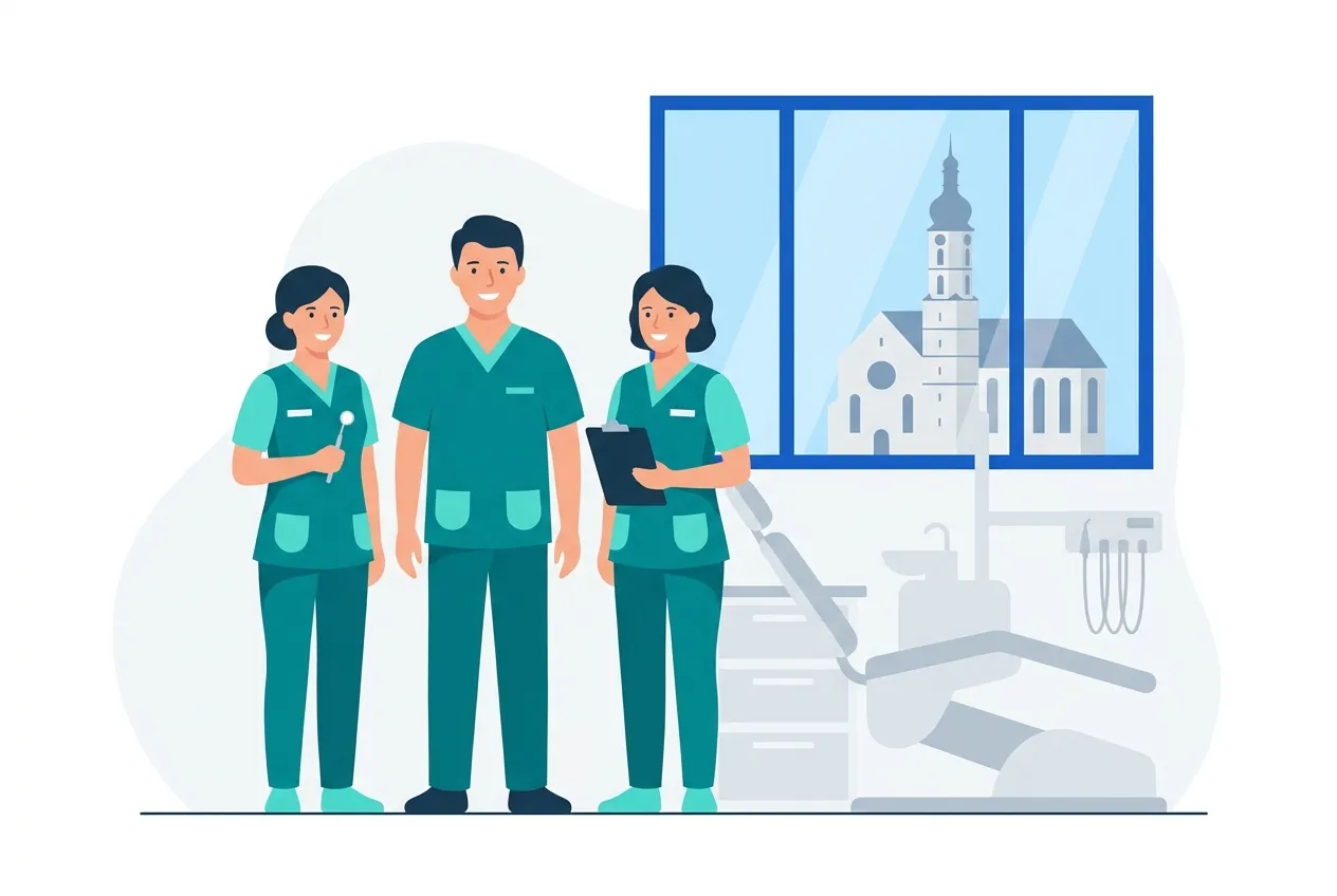 Illustration: Zahnarztpraxis in Schwäbisch Gmünd – Praxis-Website von NK IT Service