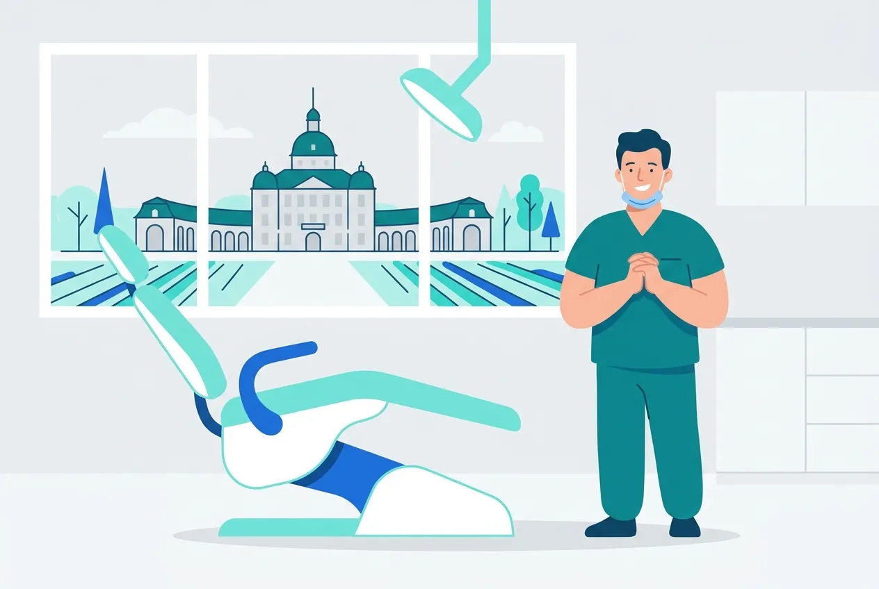 Illustration: Zahnarztpraxis in Schwetzingen – Praxis-Website von NK IT Service