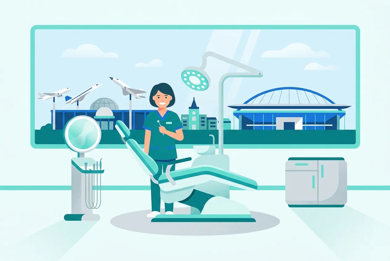 Illustration: Zahnarztpraxis in Sinsheim – Praxis-Website von NK IT Service
