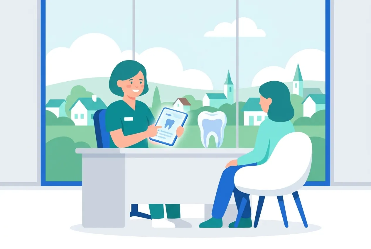 Illustration: Zahnarztpraxis in Stutensee – Praxis-Website von NK IT Service