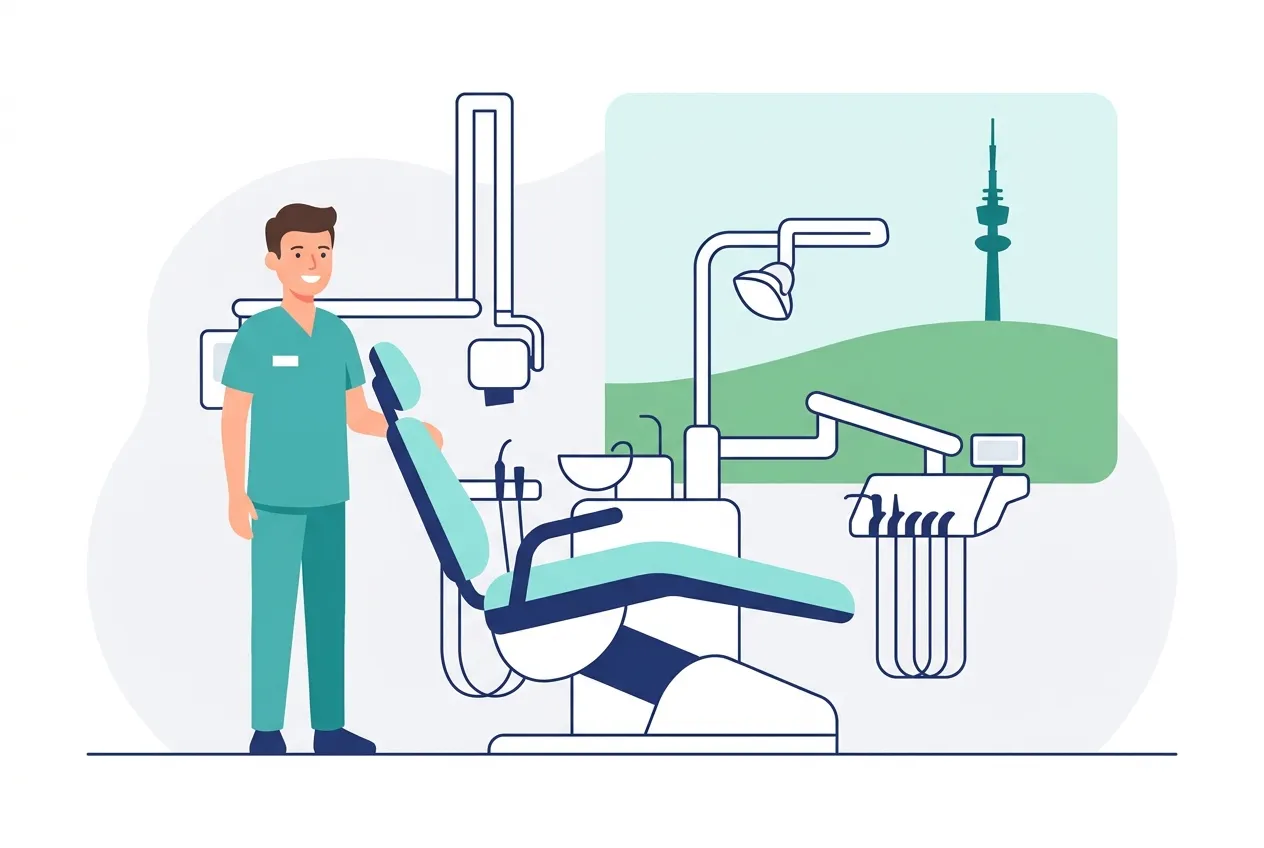 Illustration: Zahnarztpraxis in Stuttgart – Praxis-Website von NK IT Service